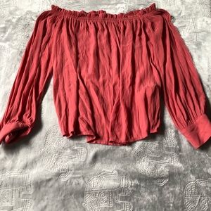 Off the shoulder long sleeve